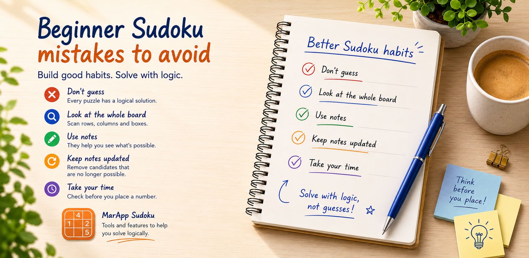 Beginner Sudoku - mistakes to avoid