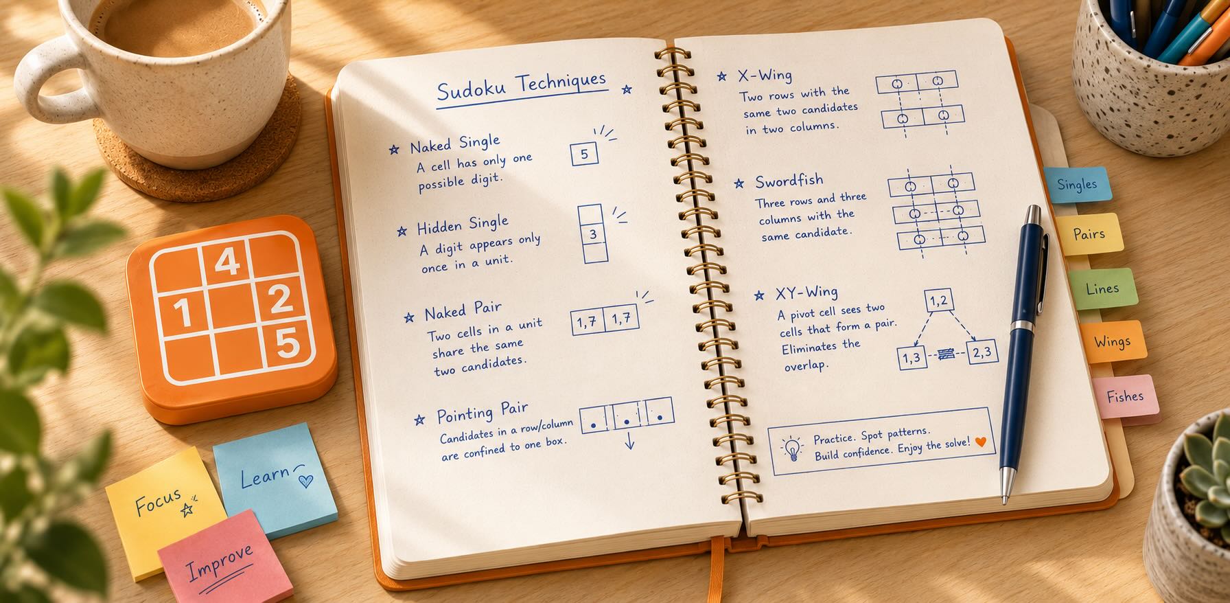 Learn Sudoku Techniques – MarApp Guide