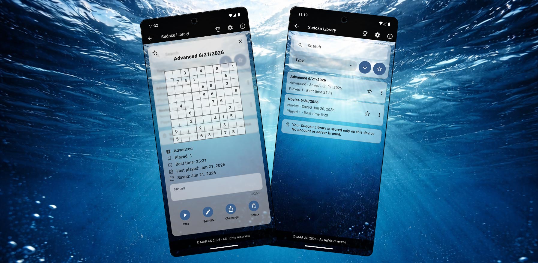 MarApp Sudoku Library